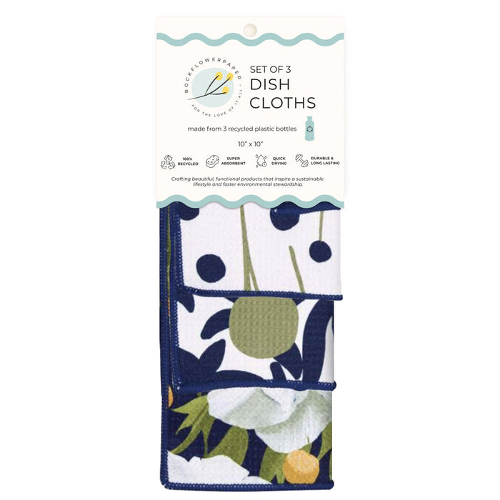 Anemone Poppy Eco Dish Cloth (Set of 3)