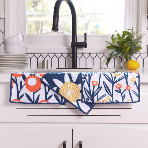 FIELD OF FLOWERS Dish Cloths, Set of 3