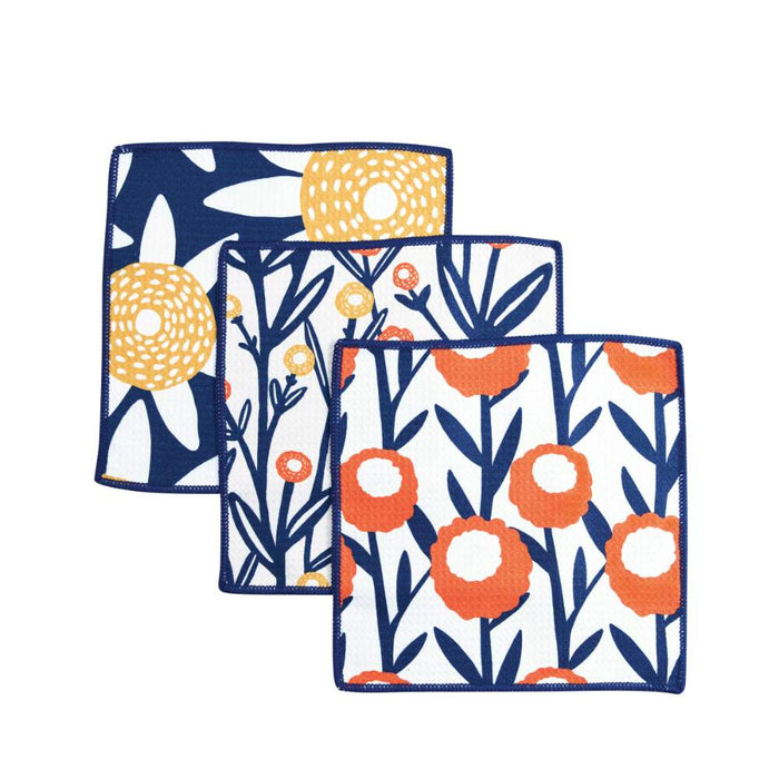 FIELD OF FLOWERS Dish Cloths, Set of 3 (Available: 09/23/24)