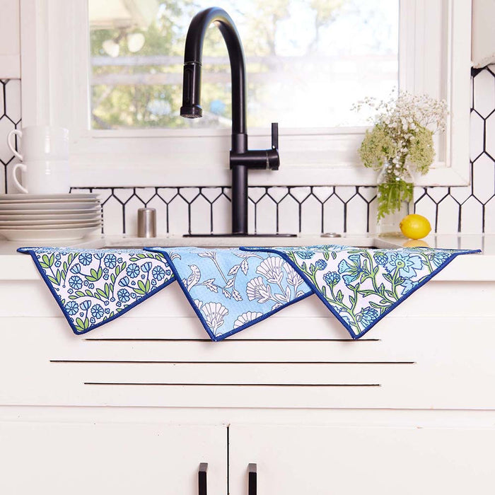 BLAIRE BLUE Dish Cloths, Set of 3