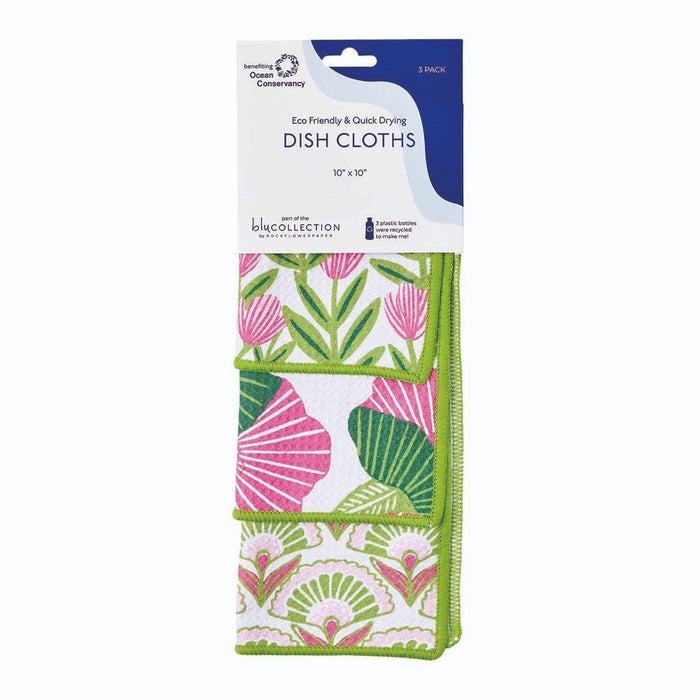 PINK PAPAVER Dish Cloths, Set of 3 (Available: 01/17/2025)