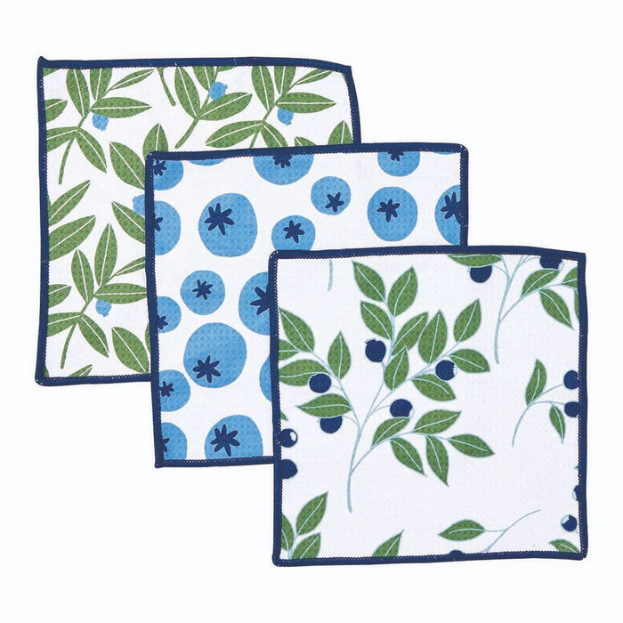 BLUEBERRY MEDLEY Dish Cloths, Set of 3