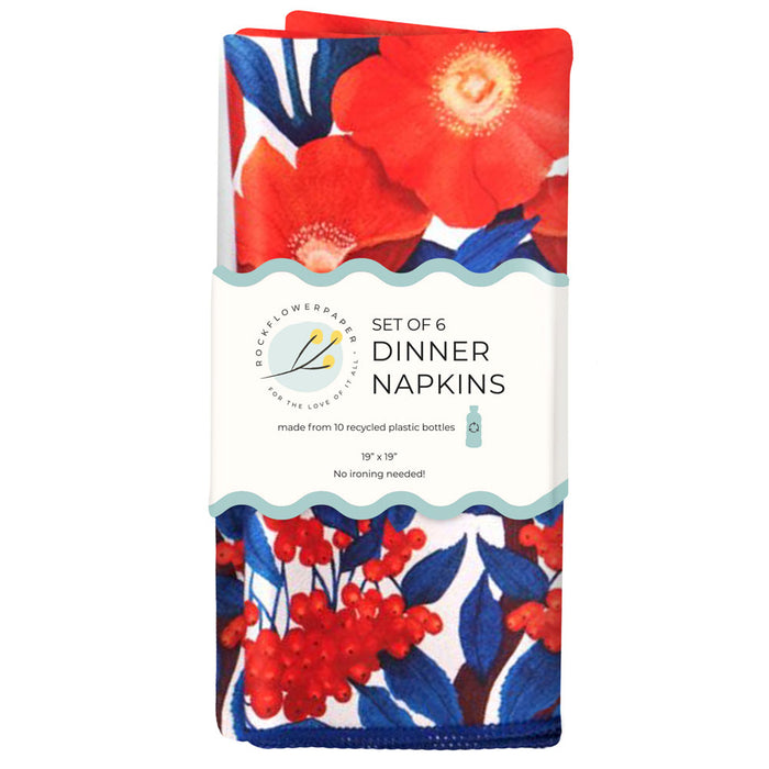 Icelandic Poppy Eco Dinner Napkins (Set of 6)