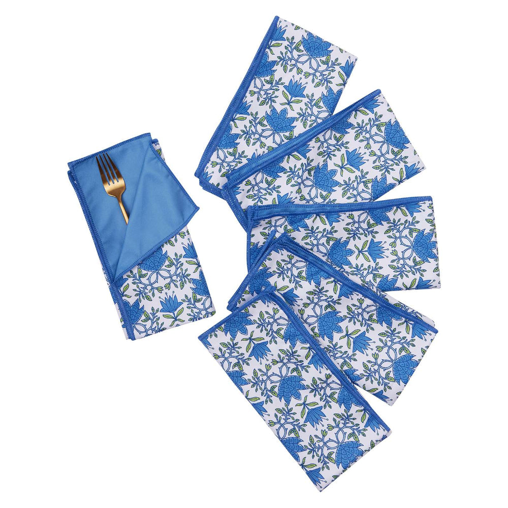 Tilly Blue Eco Dinner Napkins (Set of 6)
