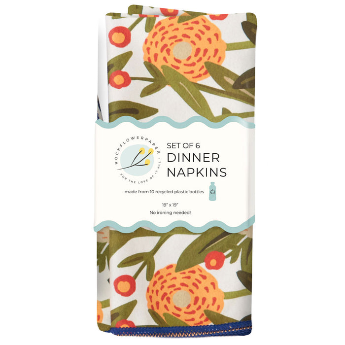 Harvest Sunshine Eco Dinner Napkins (Set of 6)