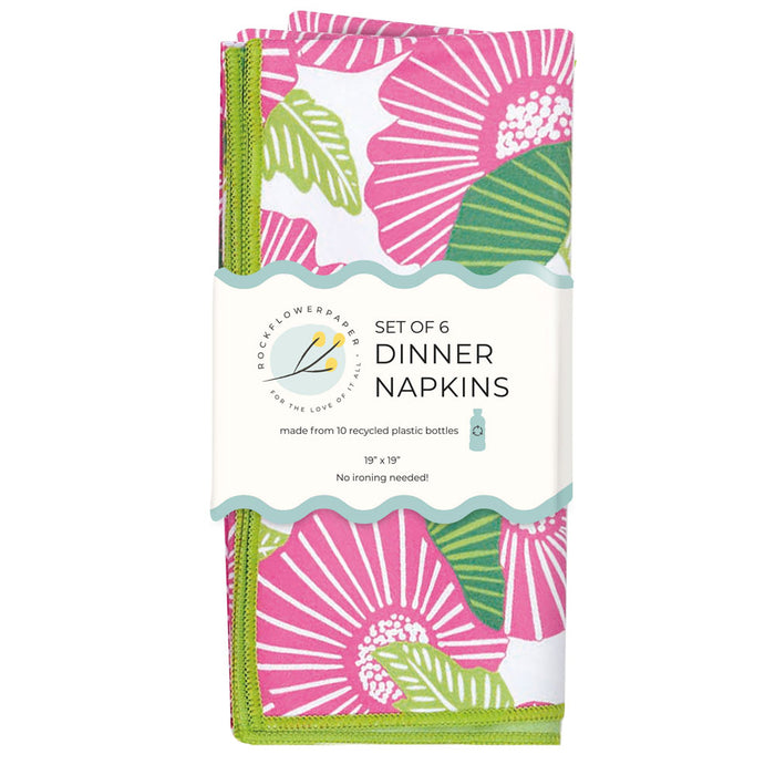 Poppy Papaver Eco Dinner Napkins (Set of 6)