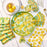 LEMON BLOSSOMS blu Dinner Napkin (Available: 01/17/2025)