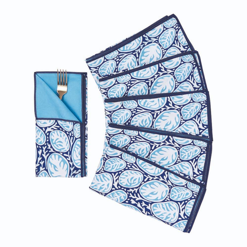 CORAL GARDEN blu Dinner Napkin