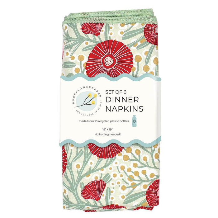 Camellia Bouquet Eco Dinner Napkins (Set of 6)