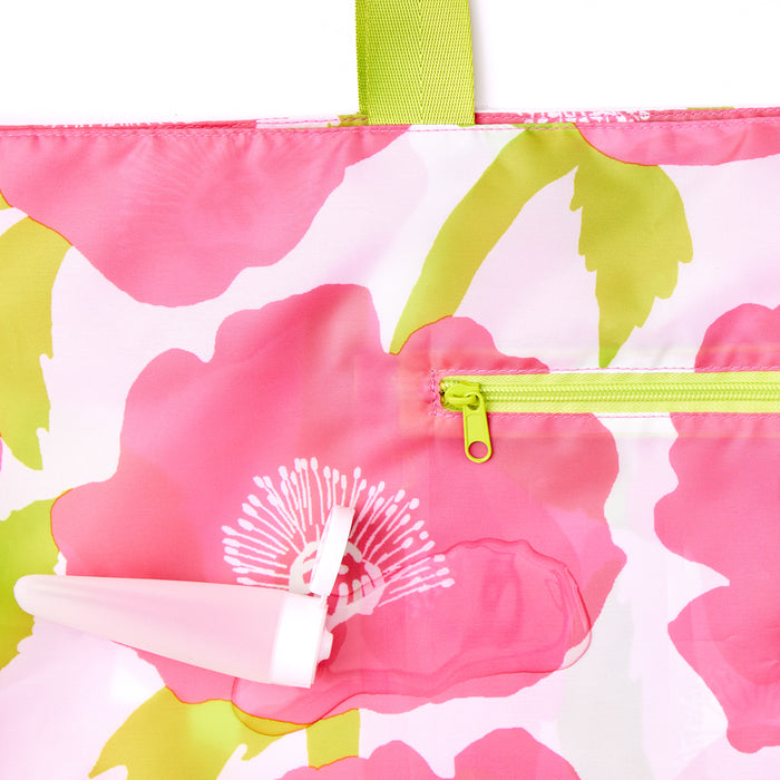 POPPIES PINK Splash Proof Beach Bag