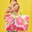 POPPIES PINK Splash Proof Beach Bag