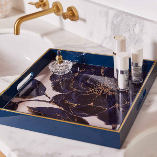 INDIGO GARDEN 15 Inch Square Tray