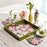 PINK DOGWOOD 15 Inch Square Tray