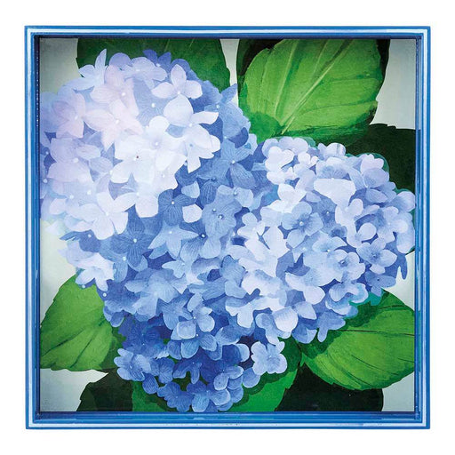 BLUE HYDRANGEA 15 Inch Square Tray (Available: 02/05/2025)