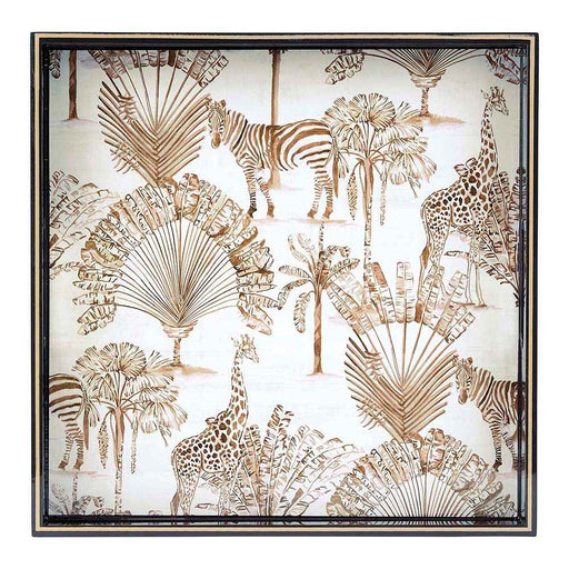 Safari Animals 15 Inch Square Tray