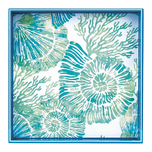 NAUTILUS SHELLS 15 Inch Square Tray (Available: 02/05/2025)