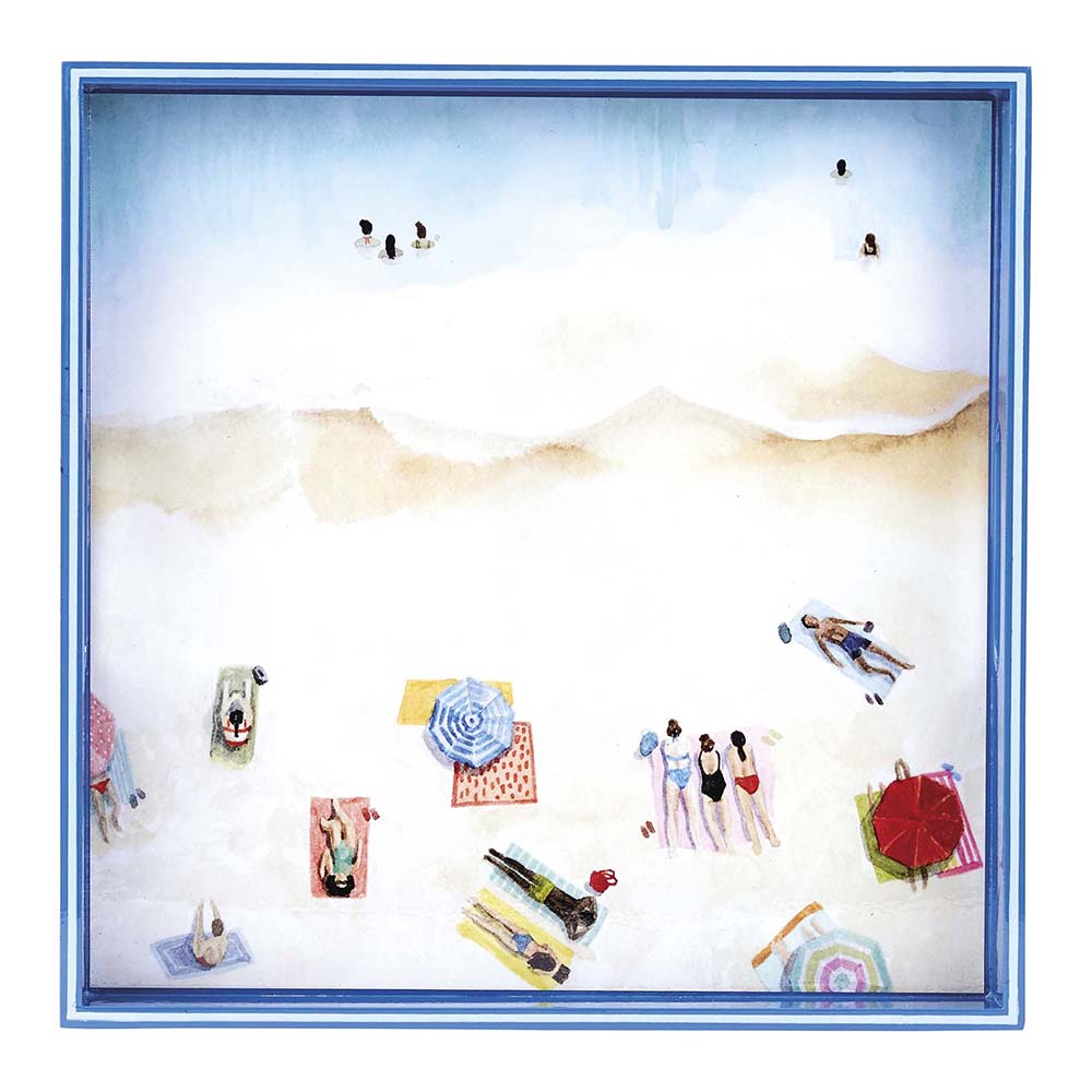 BEACH LIFE 15 Inch Square Tray (Available: 02/05/2025)