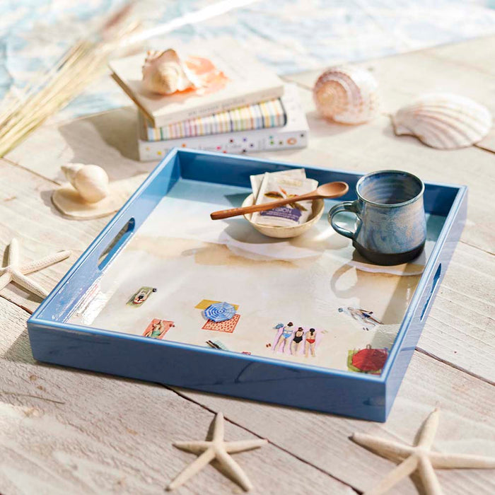 BEACH LIFE 15 Inch Square Tray (Available: 02/05/2025)