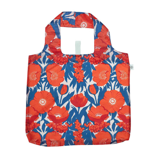 Icelandic Poppies  blu Reusable Shopping Bag