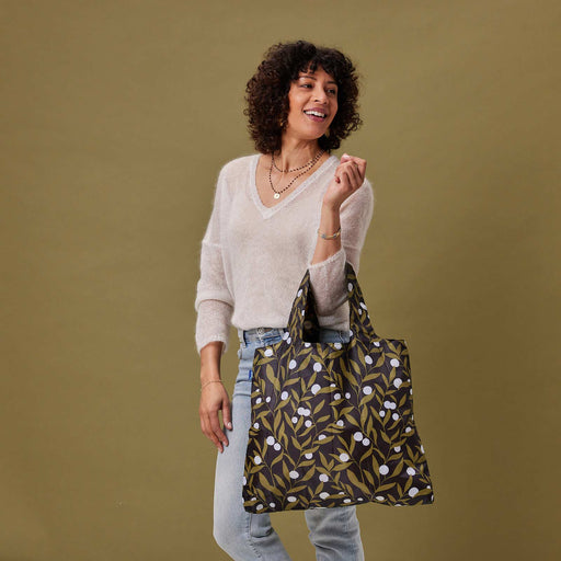 OLIVE TIME blu Bag Reusable Shopper Tote