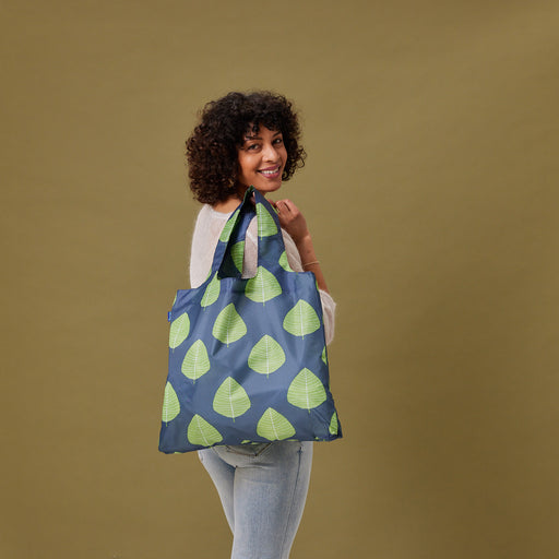 ASPEN LEAVES blu Bag Reusable Shopper Tote