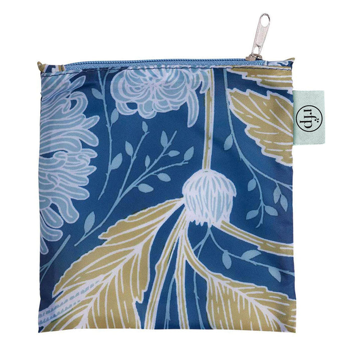 Chrysanthemum blu Reusable Shopping Bag