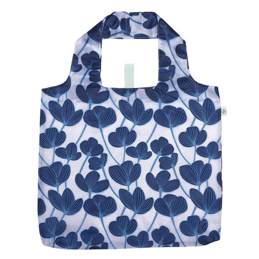 Modern Poppy blu Reusable Shopping Bag