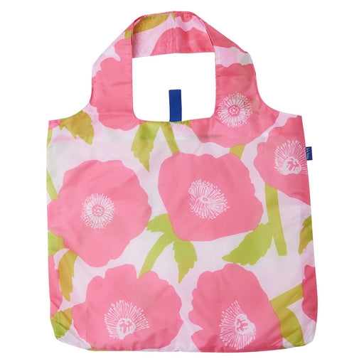 POPPIES PINK blu Bag Reusable Shopper Tote