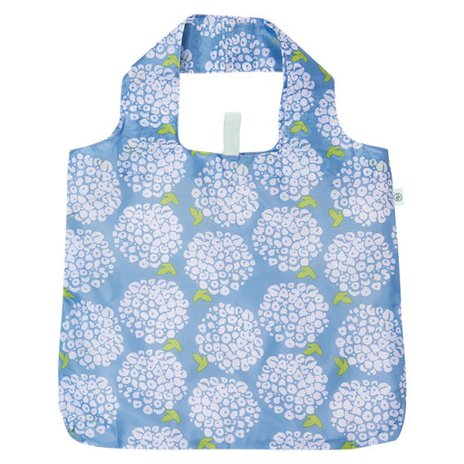 Blue Hydrangea  blu Reusable Shopping Bag