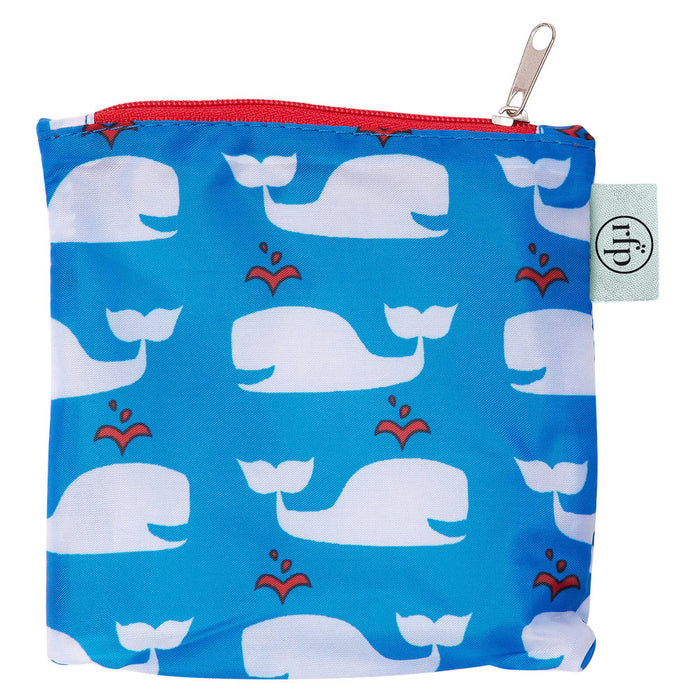 Whales Blue blu Reusable Shopping Bag