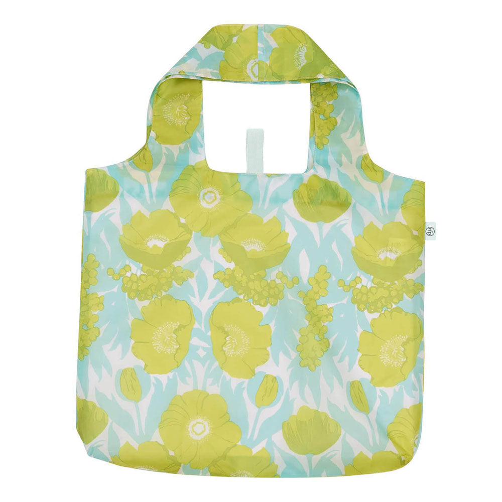 Icelandic Poppies Ocean blu Reusable Shopping Bag