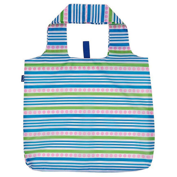 PICKLEBALL STRIPE blu Bag Reusable Shopper Tote