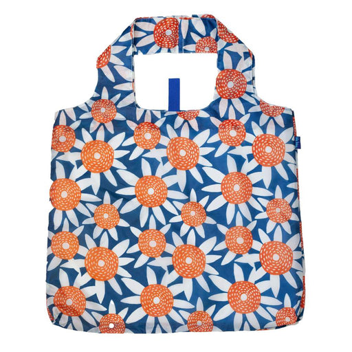 Straw Sunflowers  blu Reusable Shopping Bag
