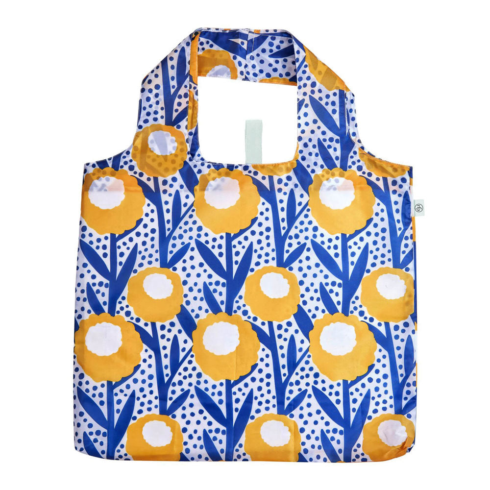 Golden Glow blu Reusable Shopping Bag