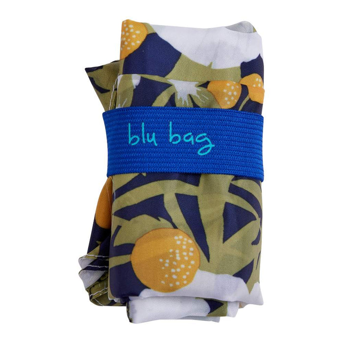 ANEMONE POPPY blu Bag Reusable Shopper Tote