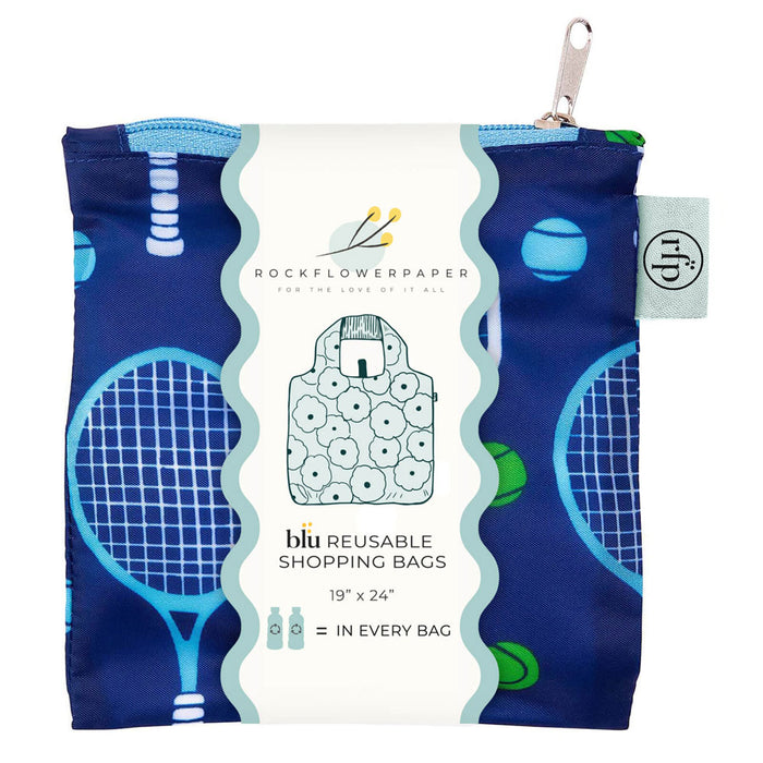 Tennis Navy blu Reusable Shopping Bag