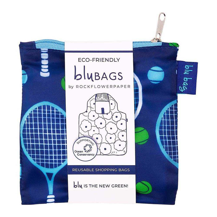 TENNIS NAVY blu Bag Reusable Shopper Tote (Available: 01/31/2025)