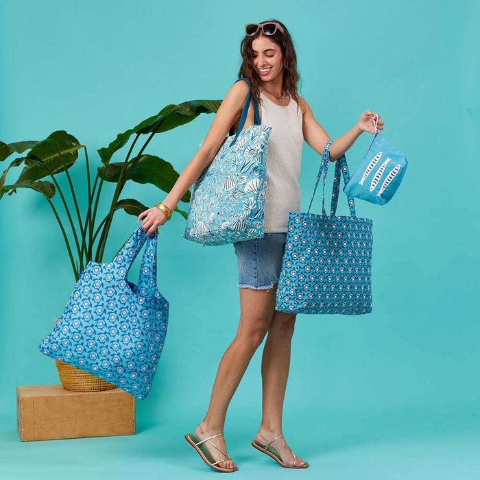 TURTLES blu Bag Reusable Shopper Tote