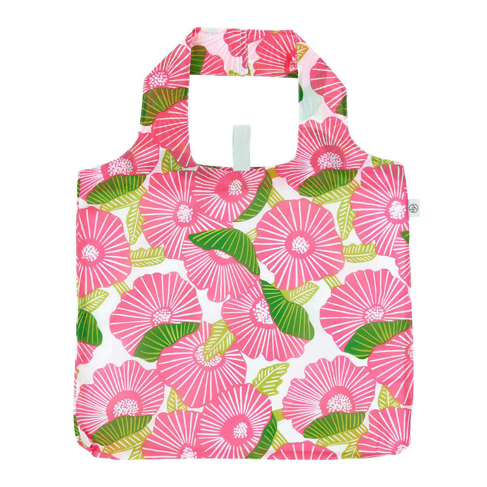 Poppy Papaver blu Reusable Shopping Bag