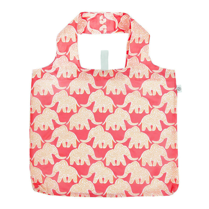 Elephants blu Reusable Shopping Bag