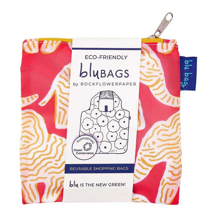 ELEPHANTS blu Bag Reusable Shopper Tote