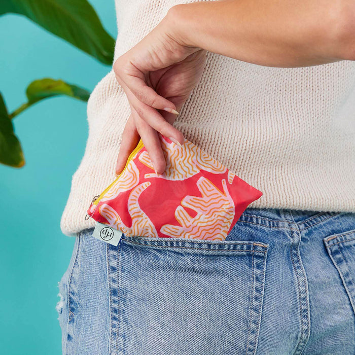 Elephants blu Reusable Shopping Bag