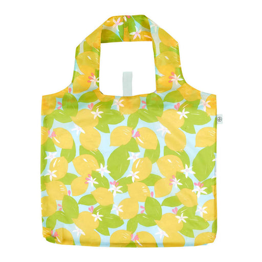 Lemon Blossoms blu Reusable Shopping Bag