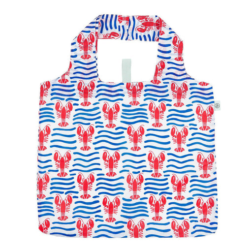 Lobster Waves blu Reusable Shopping Bag