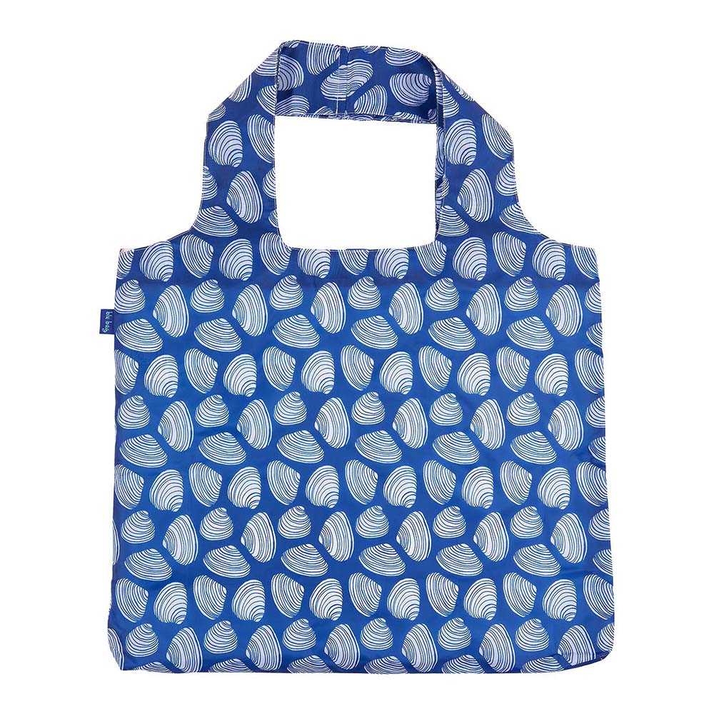 CLAMSHELLS NAVY blu Bag Reusable Shopper Tote