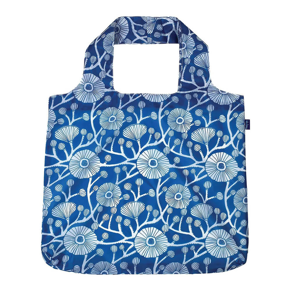 Camellia Blue blu Bag Reusable Shopper Tote