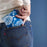 Camellia Blue blu Bag Reusable Shopper Tote