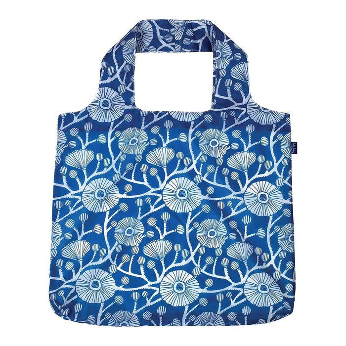 Camellia Blue blu Bag Reusable Shopper Tote