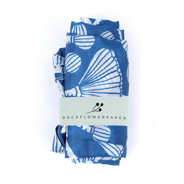 Camellia Blue blu Reusable Shopping Bag