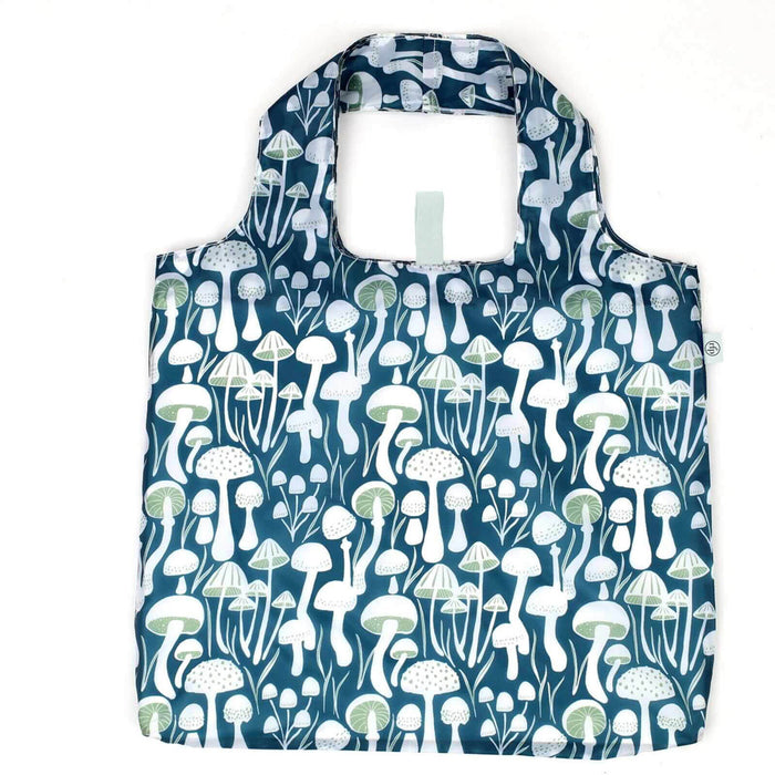Mushrooms blu Reusable Shopping Bag